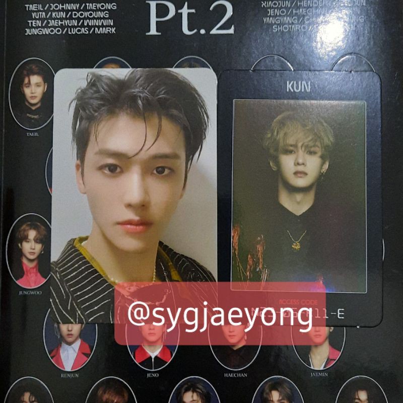 Unsealed NCT 2020 Resonance Pt.2 Album Arrival ver (Jaemin Photocard + Kun Access Card)