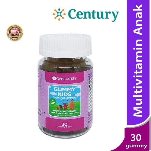 Wellness Gummy Kids 30's/Vitamin anak/Daya Tahan Tubuh/Antibodi/Imunitas