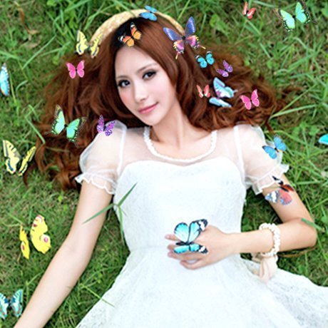 5pcs Holder Ponytail Hair Colorful Aksesoris Rambut Pengantin Hair Claw Jepit Rambut Set Indah Klip Rambut Wanita Hair Pin Butterfly Cewek BB Barrette