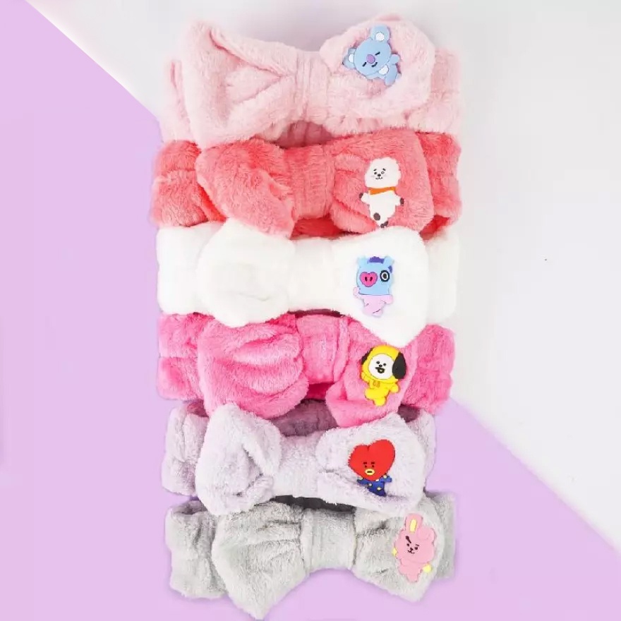 [BTS] Bandana Mandi BTS - Headband Hairband Bando Facial Korea BT21 Bangtan