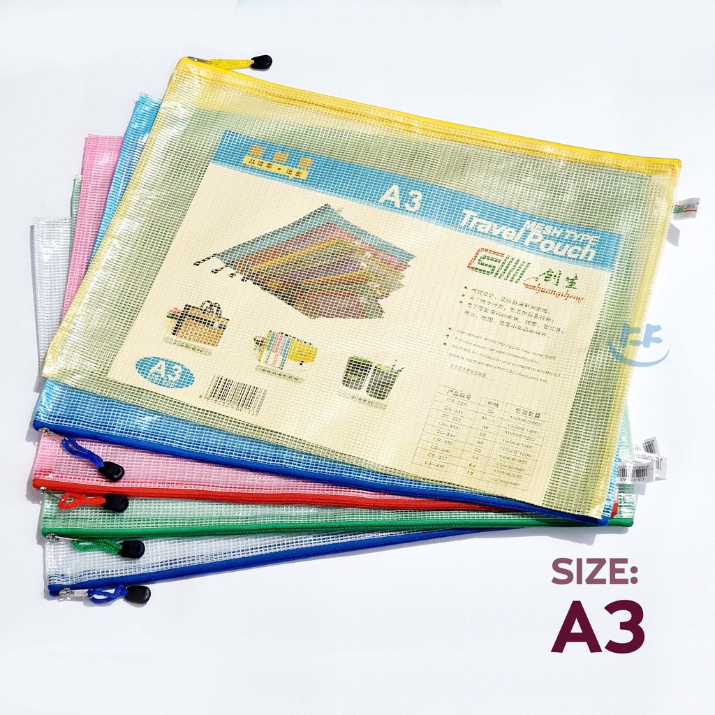 

Map Folder Dokumen A3- jaring transparan (bahan tebal)