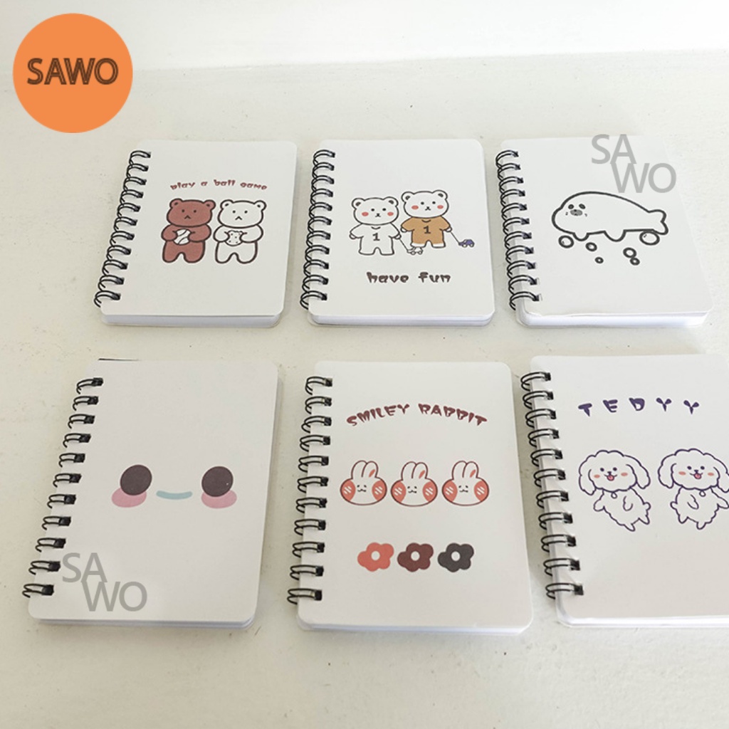 

Notebook Mini Spiral Binder Buku Tulis Catatan Diary