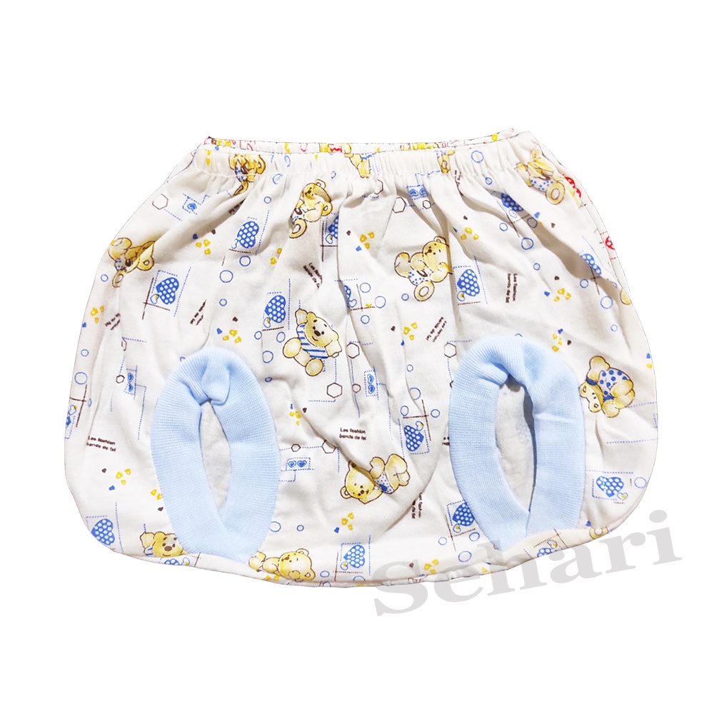 6 pcs celana pop bayi 0-3 bulan full print