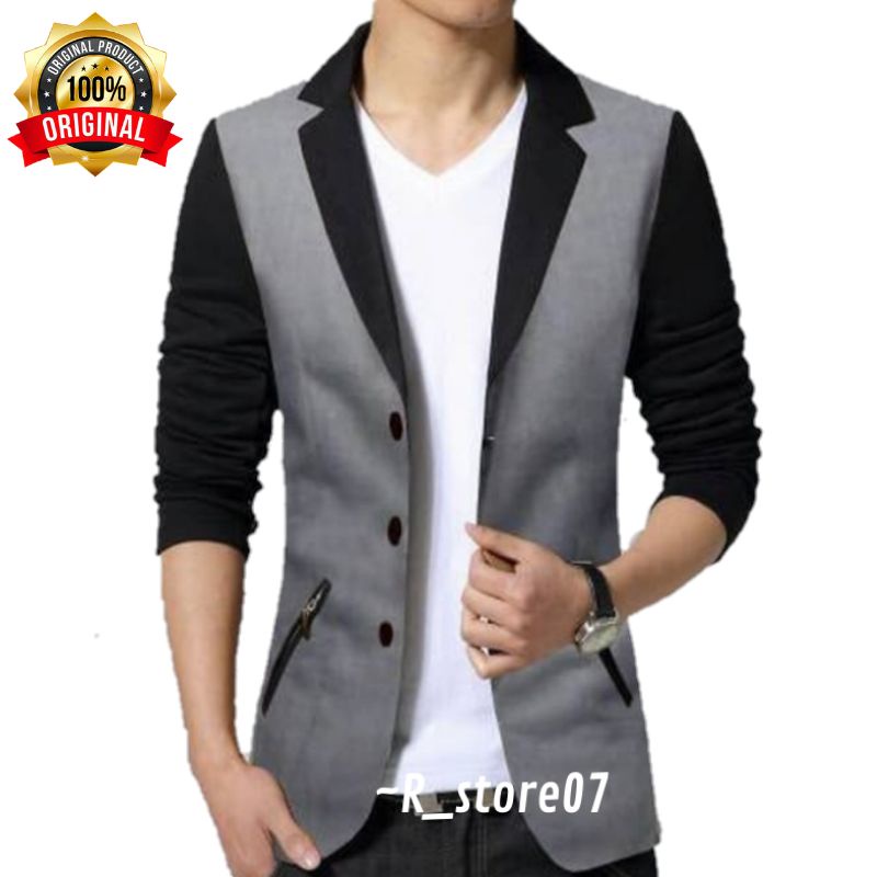 Jas blazer pria/Blazer pria/Blazer kombinasi/Blazer casual/Blazer anak muda/Jas/