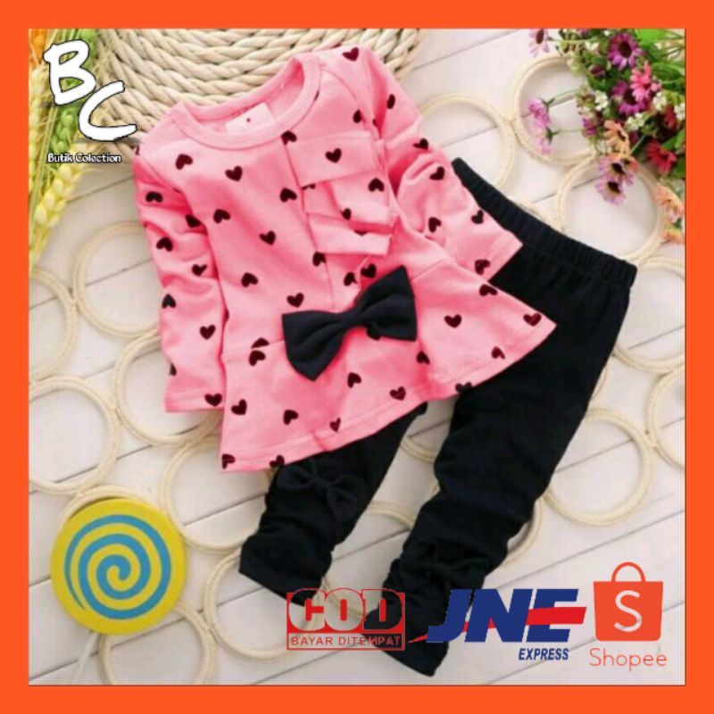 KD ST CACA KS baju anak Perempuan Setelan baju anak umur 3 4 5 tahun pesta anak cewek lucu Lebaran