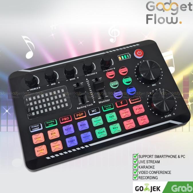 SOUND CARD SOUNDCARD RECORDING LIVE STREAM KARAOKE SMARTPHONE PC F998