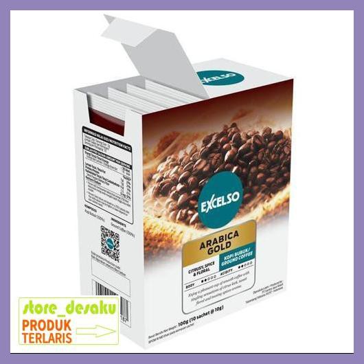 

57Ryr68- Excelso Arabica Gold - Folding Box (10 Sch X 10Gr) 4E57Edu-