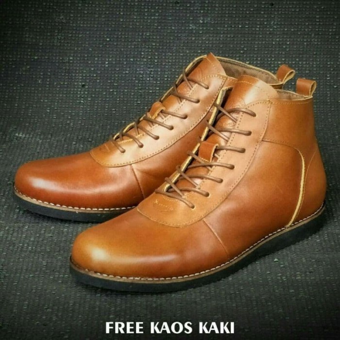 Pembersih Sepatu - Sepatu Boots Pria Aloof Care Tan Original Handmade