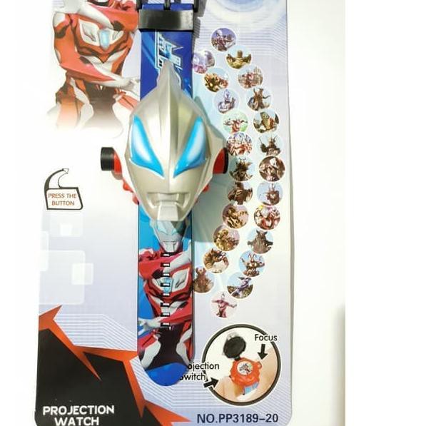 Original ORIGINAL Jam Tangan Proyeksi Kepala Besar Motif Ultraman / Jam kepala ultraman Premium
