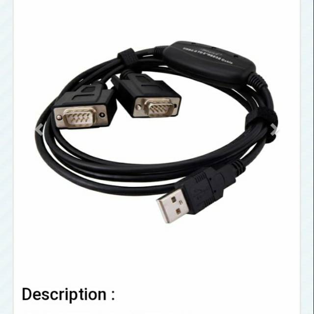 Wiretek Kabel USB2.0 To 2x RS232 1,5meter Aktif