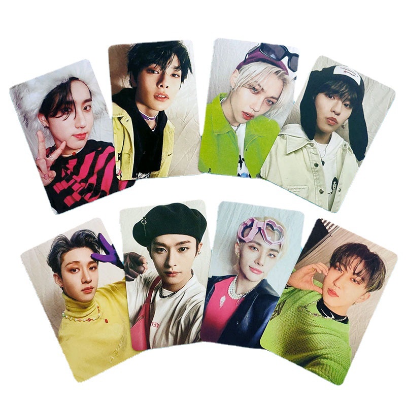 8pcs Kartu Lomo Foto Album Stray Kids