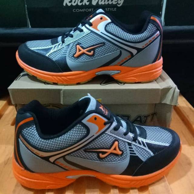 sepatu Pro att MC 04 abu orange -