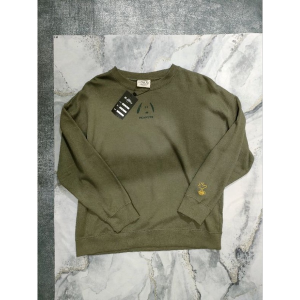 CREWNECK PEANUTS SNOOPY SECOND BRANDED TERMURAH