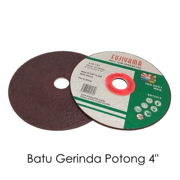 Batu Potong Gerinda Asli Original fujiyama 4&quot; Murah Resibon / gurinda potong besi  / gurinda besi  4&quot;