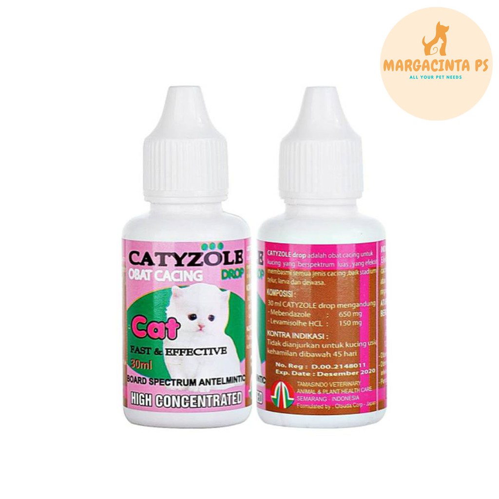 Obat Cacing Kucing Catyzole 30 ml