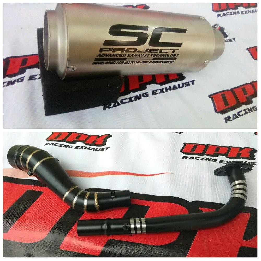 Knalpot Sc Project Sanblast Full System Yamaha Aerox 155 Nmax