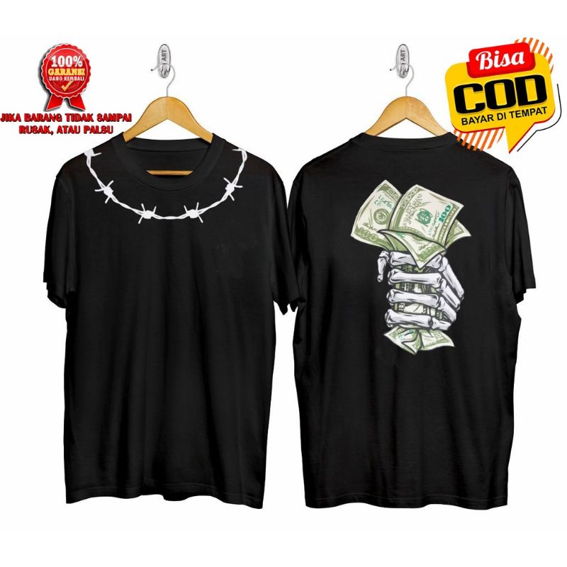 t-shirt pria lengan pendek bergambar / baju kaos distro pria