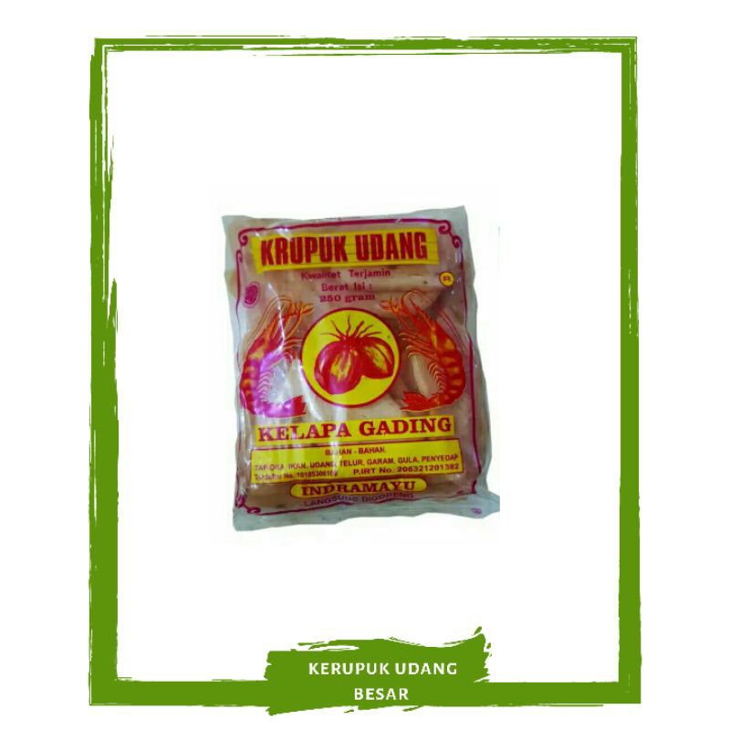 

Kerupuk Udang Besar Indramayu 250gram / Bumbu Masak By Mallahrizwa