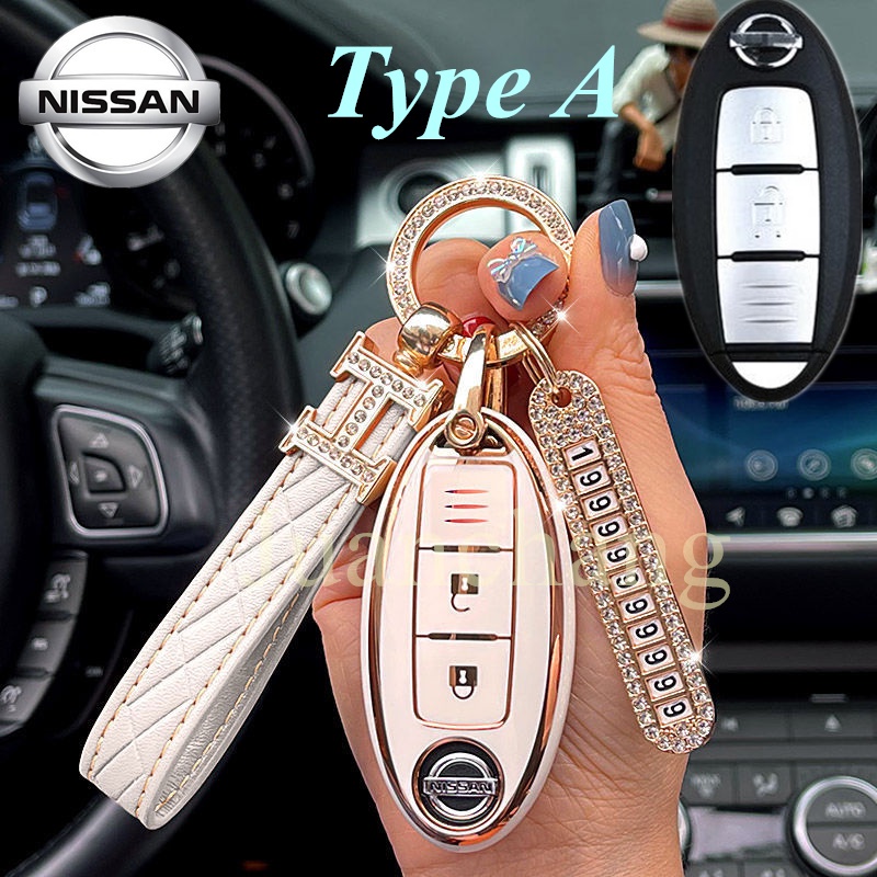 NAVARA Casing Kunci Mobil Untuk Nissan Qashqai Juke F15 J10 J11 X-Trail T32 T31 Nissan X70 Nisssan Terra Navick