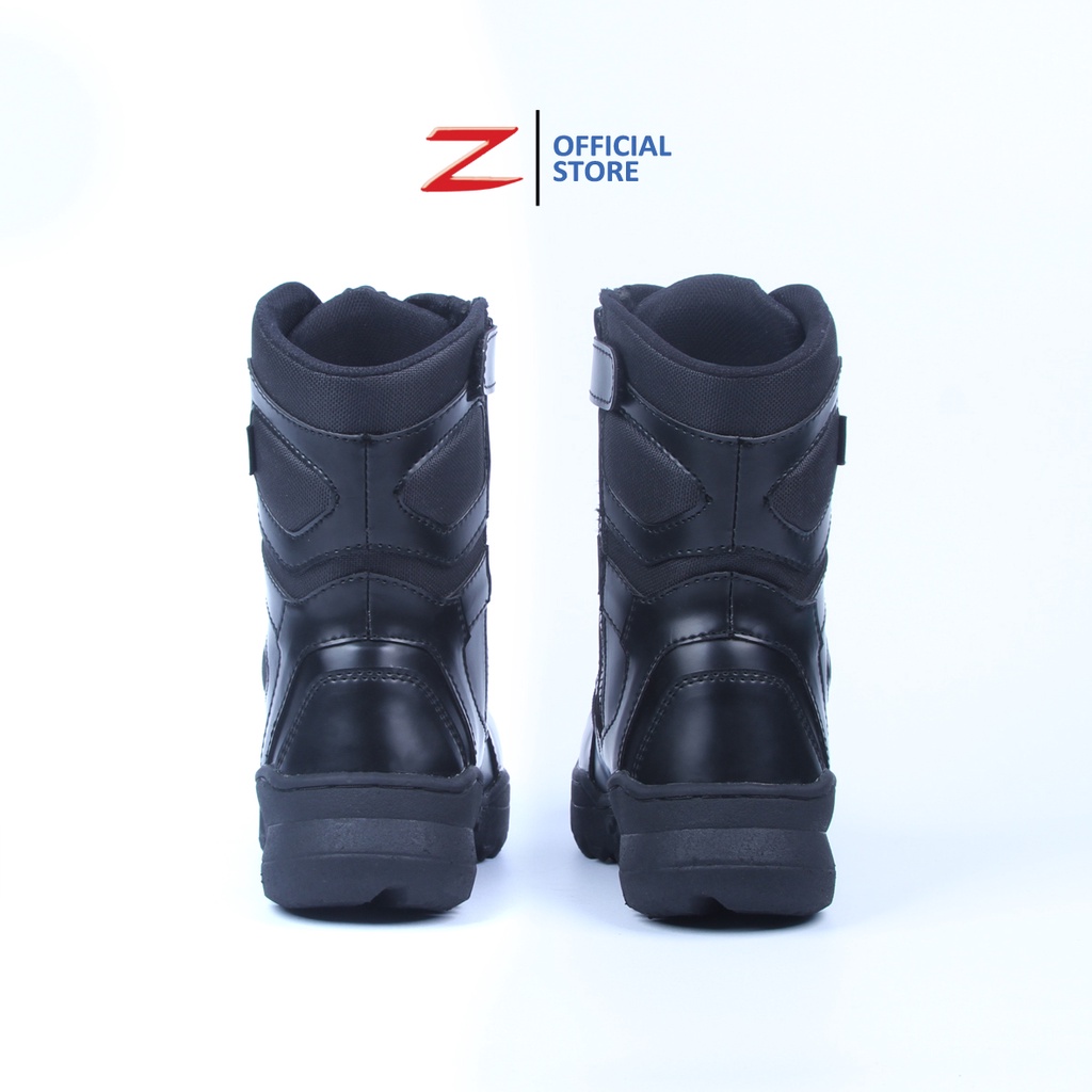 Zeintin - Sepatu Pdl Tni Polri Sepatu Satpam Security Safety Boot Original Septi Pria Ujung Besi Sefty Shoes Septy Proyek Lapangan Bahan Kulit Sintetis Terbaru SD