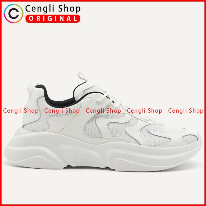 SEPATU PEDRO PRIA ORIGINAL SNEAKER CASUAL KETS ALL FULL WHITE PUTIH POLOS PM014