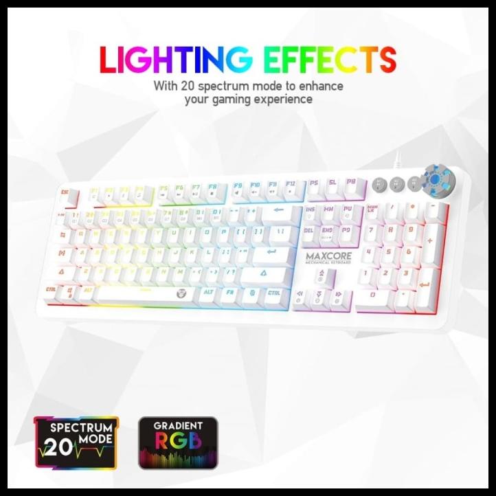 Fantech Maxcore Mk852 Keyboard Mechanical Maxcore Space White