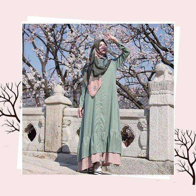 Gamis rempel / Gamis polos / Gamis kombinasi / Grosir gamis