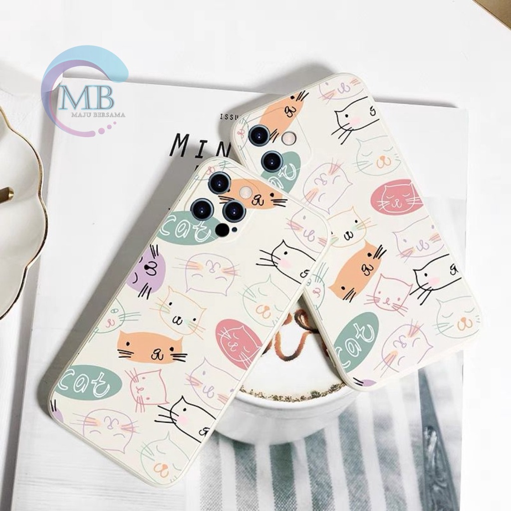 SS109 SOFTCASE MOTIF CUTE CAT REALME C11 C12 C25 A76 C15 C20 C11 2021 C21 C21Y C25Y C30 C31 C33 C35 NARZO 20 50I 50A PRIME MB3761