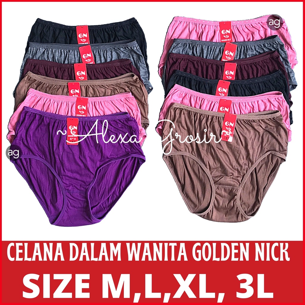 Golden Nick Celana Dalam Katun Cd GN Undies Jumbo Big Size //alexa