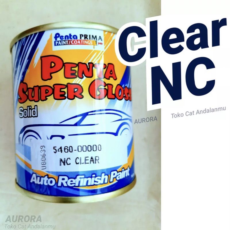 Cat Penta Super Gloss NC Clear Gloss 200ml Clir Klir Mengkilap Anti Gores Vernis Pernis Duco Duko