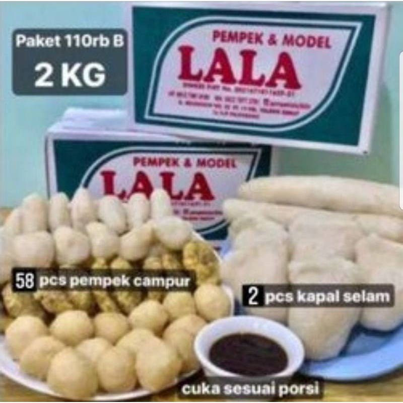 

[ASLI PALEMBANG] Pempek Lala Paket 110B [ Packing Vakum Frozen ] 2 kg