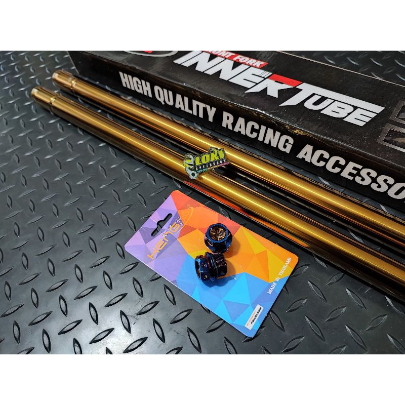 As Shock Skok Pipa Depan Ninja 150 R RR Vixion Scorpio Rxking 26 30 31 33 mm MP Tiger Blue Gold Rainbow VRD V1 CJDW-8