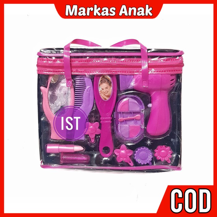 Mainan Anak Anak Umur 3 4 5 6 Tahun Dandan Dandanan salon salonan Pretend Play Set Lengkap Hadiah Ul