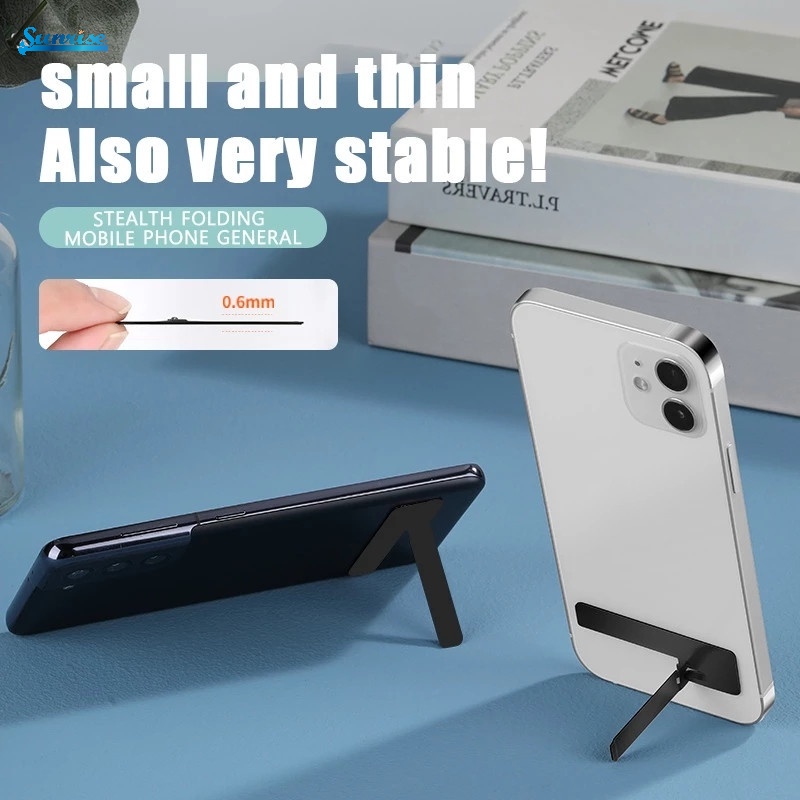 Stand Holder Handphone Universal Bahan Metal Model Lipat