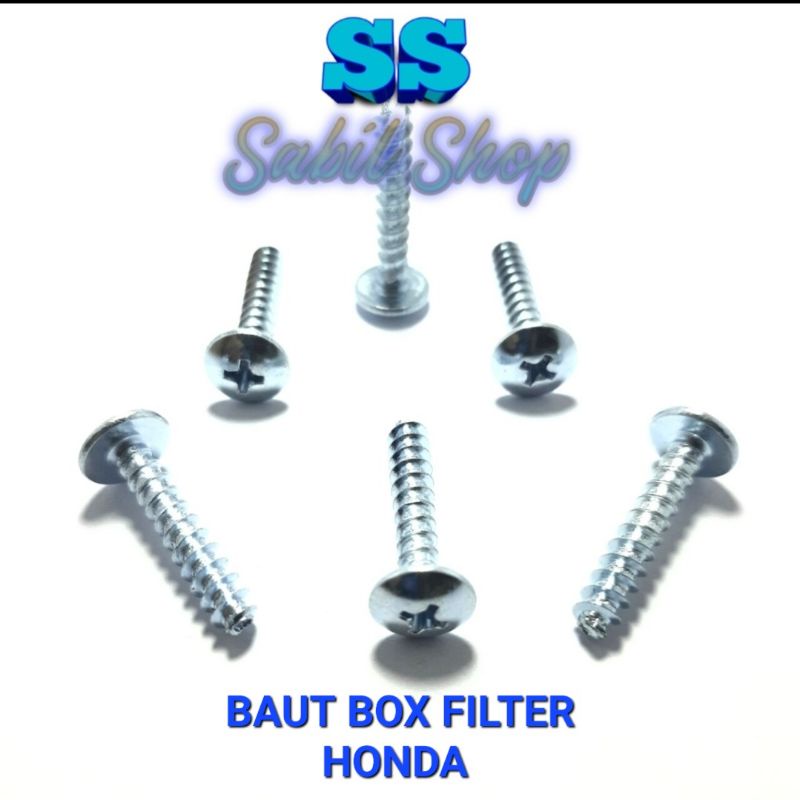 10 BIJI BAUT BOX FILTER MOTOR HONDA BAUT BOX FILTER HONDA MATIC BEAT VARIO SCOOPY BAUT BOX FILTER UDARA Honda M5X25