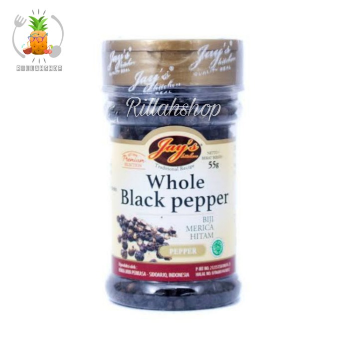 

Jay's Kitchen Whole Black Pepper (60g)