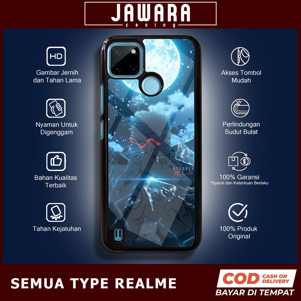 Case Realme C21Y C25Y Casing Hp Realme C21Y C25Y Premium Glossy Jawara Casing [JJK1] Kesing Hp Aesth