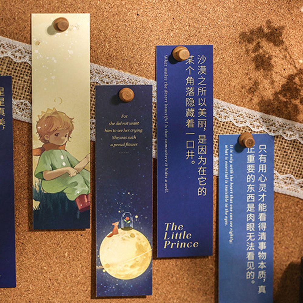 Lanfy Star Wish The Little Prince Series Hadiah Siswa Alat Tulis Note Marker Buku Penanda Halaman Holder Halaman Label Retro Bookmark