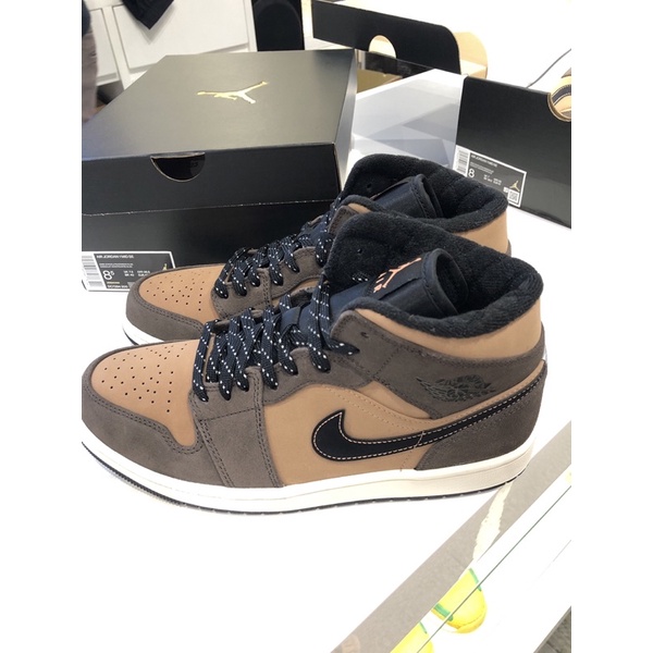 Nike Air jordan 1 MID SE Dark Chocolate BNIB 100% AUTHENTIC