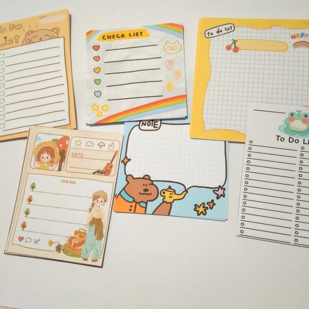 

Memo pad isi 6,5 x 6,5| 6 x 8