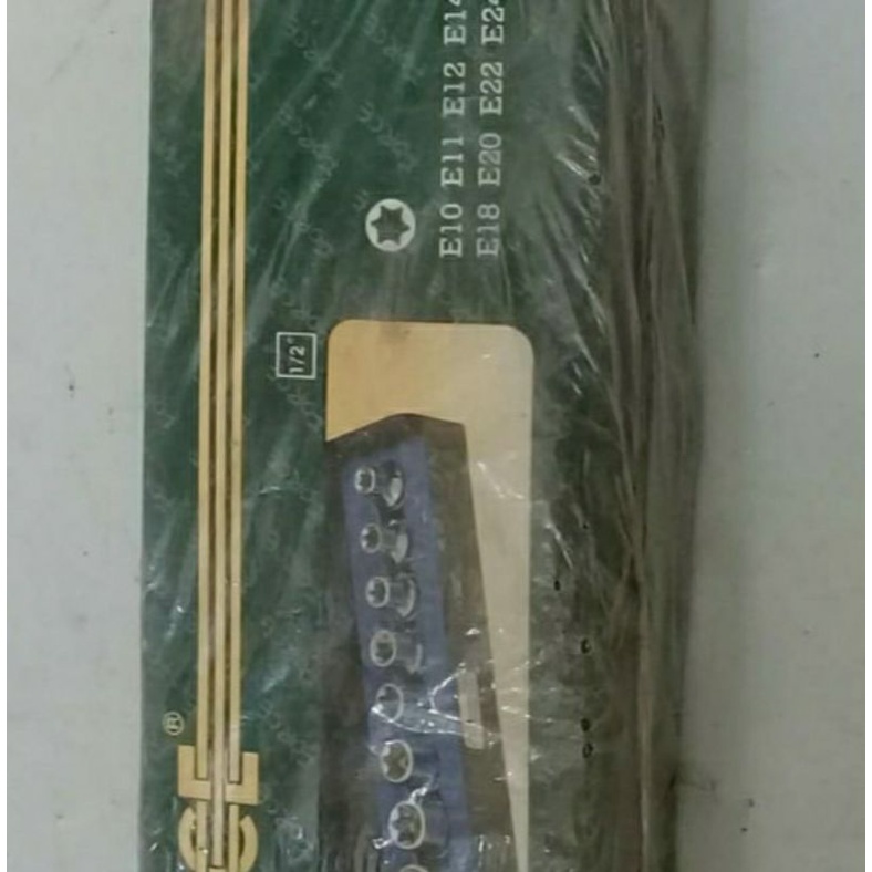 kunci sok set bintang 9 pcs 1/2 inch no 4093 FORCE