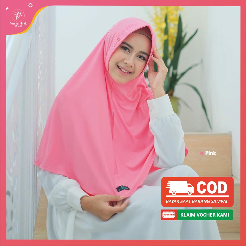 Jilbab Bergo Aluna Basic By Azamka Hijab Instan Dewasa Jersey Spandek Premium