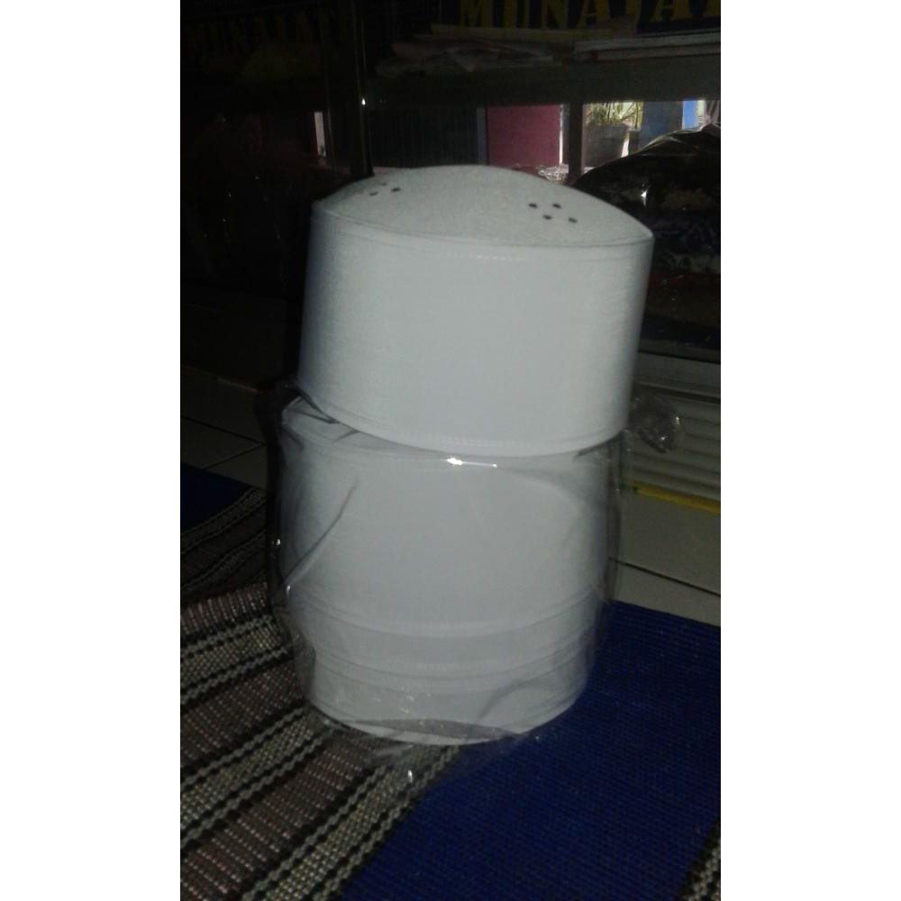 Peci putih haji fiber Berkualitas