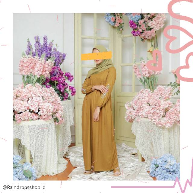 GAMIS POLOS DEWASA | GAMIS BORDIR | HAGIA SLEEPWEAR | NIGHTGOWN | MAURIN SERIES