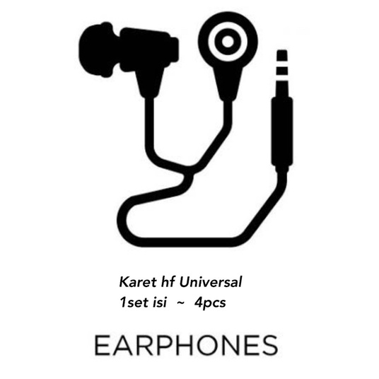 PROMO KARET HF (ISI 4PCS) UNIVERSAL KUPING EARPHONE KH-04 BAHAN BAGUS BISA UNTUK SMUA HANDSFREE MERK APA AJA