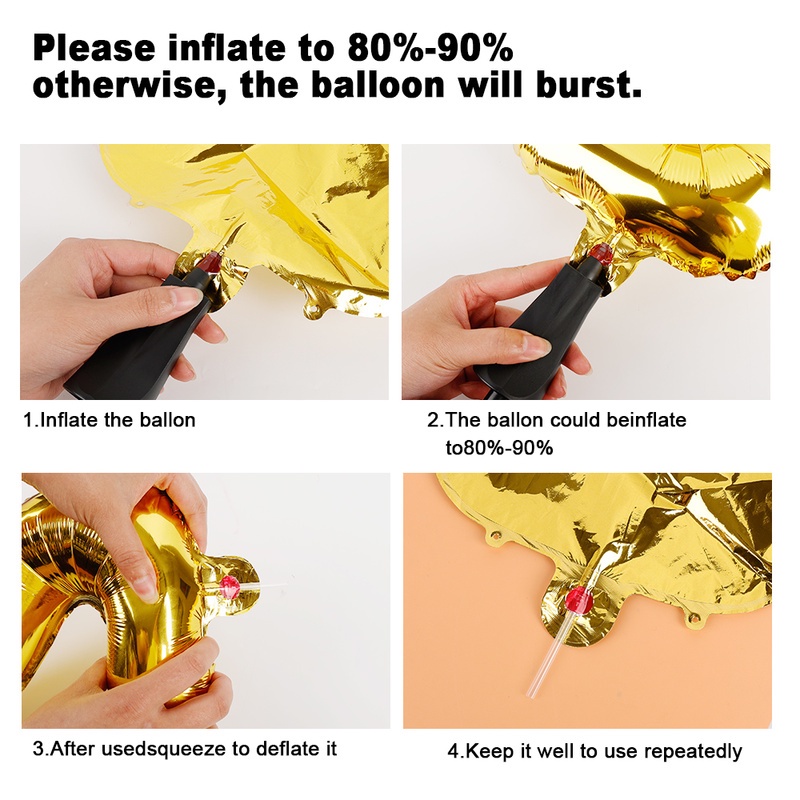 Balon Foil Bentuk Hati 2 Gaya Reusable Untuk Hari Valentine