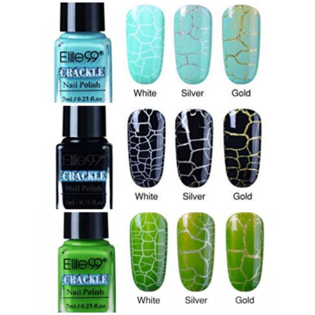 CAT KUKU KUTEX NAIL GEL POLISH CRACKLE EFFECT EFEK RETAK ELITE99 soak off