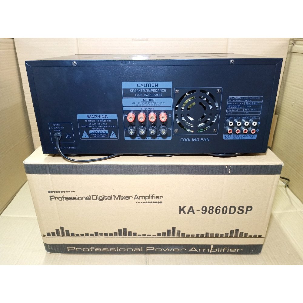 AMPLI BLACK SPIDER KA 9860DSP PROFESIONAL DIGITAL MIXER AMPLIFIER