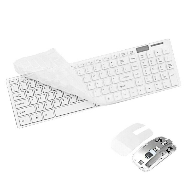 SET KEYBOARD DAN MOUSE WIRELESS SLIM DESIGN TERMURAH (Top Quality)