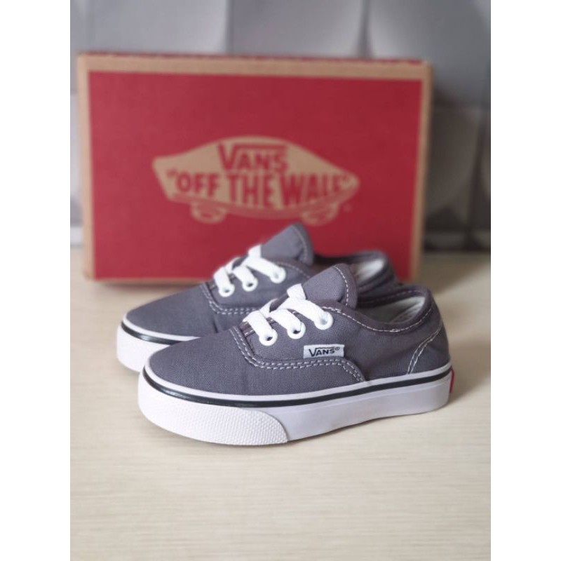 SEPATU ANAK VANS AUTHENTIC ABU ABU PREMIUM HIGH QUALITY SEPATU VANS ANAK LAKI LAKI